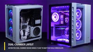 CORSAIR Crystal Series 680X RGB High Airflow Tempered Glass ATX Smart Case White [upl. by Ecilegna]