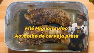 Filé mignon suíno ao molho de cerveja preta [upl. by Oznofla136]