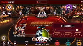 Zynga Poker  Texas Win 2 Billion Recklessly Hard and Smartly [upl. by Ahs654]