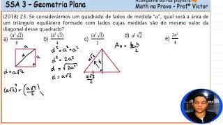 Questão DIFÍCIL SSA 3 Matemática Geometria Plana  Seriado UPE [upl. by Main808]