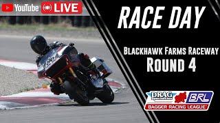 2023 Bagger Racing League Round 4  Blackhawk Farms Raceway  Full Live Broadcast [upl. by Ellsworth996]