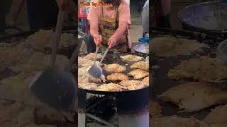 Shorts  Crispy Fried Mussel Pancake 2 style 15 USD Hoi Tod  Temple fair  Asian Street food [upl. by Aleras]