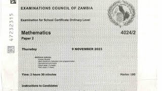 MATHS PAPER 2 INTERNAL 2023 ON MATRIX AND SETSQ2 [upl. by Garrek878]