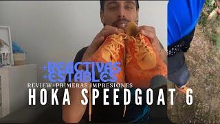 HOKA SPEEDGOAT 6  MÁS LIGERAS y ESTABLES🤯 REVIEW con las MEJORAS  Primeras opiniones por MONTAÑA [upl. by Assenyl]