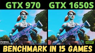 GTX 970 VS GTX 1650 SUPER BENCHMARK IN 15 GAMES [upl. by Amye]