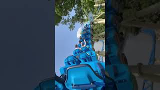 Bombora Family rollercoaster back row POV built in house and art engineering [upl. by Hadria]