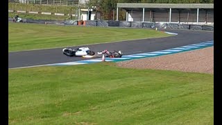 Knockhill 27092024 Advanced Crash between Mcintyres and Butchers [upl. by Aerdnaz]