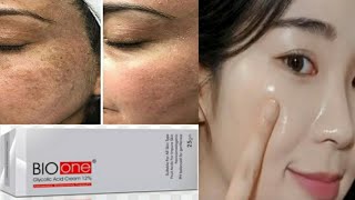 BioOne Glycolic acid Cream 12 Review  Benefits Uses  Glowing Glass Skin Skin Peeling at Home [upl. by Iralam396]