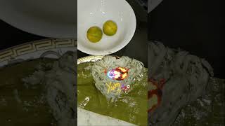 Steam Fresh anchovies in banana leaf cookingfreemusic [upl. by Keldah486]