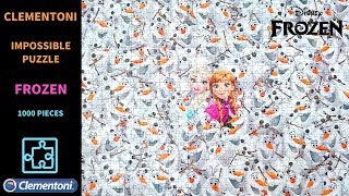 Jigsaw Puzzle Timelapse  Frozen by Clementoni  1000 pieces  Impossible Puzzle [upl. by Diogenes]