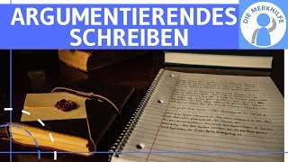 Materialgestütztes Schreiben eines argumentierendes Textes  Kommentar Essay etc verfassen [upl. by Irami]