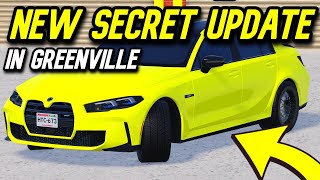 NEW SECRET UPDATE IN GREENVILLE  SUPERCHARGER  SUSPENSION AND MORE   Greenville Roblox [upl. by Gader913]