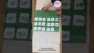 Easy Phonogram Display phonics earlylearning montessori teaching ela elementaryeducation [upl. by Ellehcem247]