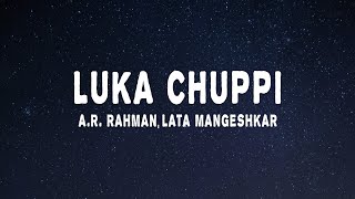 AR Rahman Lata Mangeshkar  Luka Chuppi Lyrics Rang De Basanti [upl. by Quickman387]