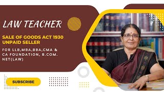 SALE OF GOODS ACT 1930 UNPAID SELLER ADVVIJAYA LAKSHMI  MALAYALAM  CA FOUNDATION [upl. by Filberte]