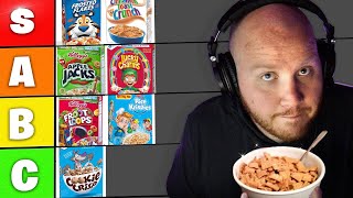 TIMTHETATMAN RANKS THE BEST CEREAL Tier List [upl. by Ernald]