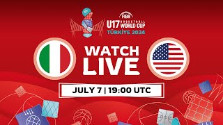 FINAL  Italy v USA  Full Basketball Game  FIBA U17 Basketball World Cup 2024 [upl. by Kameko253]