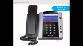 Polycom VVX 500 Lesson 17 Setting Up Voicemail [upl. by Tnomed468]