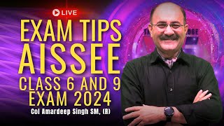 IMPORTANT EXAM TIPS FOR AISSEE CLASS 6 amp 9 EXAM 2024 by Col Amardeep [upl. by Ecinereb]