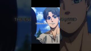 Eren and Mikasa💔 Attack on titan AMVEdit 4K  anime edit amv attackontitan short [upl. by Caressa]