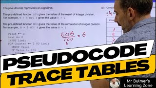 Trace Tables using Test Data with Pseudocode Algorithms  StepbyStep Lesson from the Classroom [upl. by Aksehcnarf557]