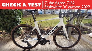 CHECK amp TEST Cube Agree C62 flashwhite n carbon 2022 [upl. by Deehan]