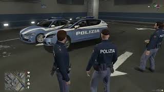 GTAV  POLIZIA DI STATO  INSEGUIMENTO E SPARATORIA  ITALY FULL RP [upl. by Grethel]