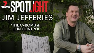 Jim Jefferies on cancel culture the CBomb and gun control  7NEWS Spotlight Interview [upl. by Rafe629]