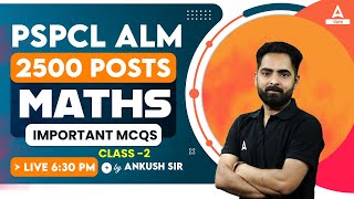 PSPCL ALM Exam Preparation  Maths Class  Important MCQs 2 [upl. by Jeminah]