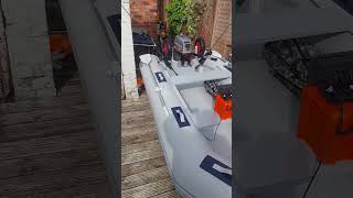 Inflatable boat fishing setup ready to go [upl. by Ranit830]