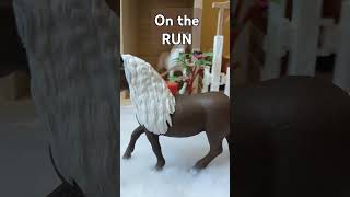 Brownies family is on The RUN schleichhorses horse schleich equestrian song funny byebye [upl. by Enyad972]