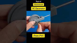 Homemade Mini Rc Excavator from PVC  diy inventions diytools machine dc dcmotor lifehacks [upl. by Fujio]