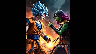 Goku 🆚️ Gamora 🔥fightt goku gamora trending viral shorts [upl. by Marris667]