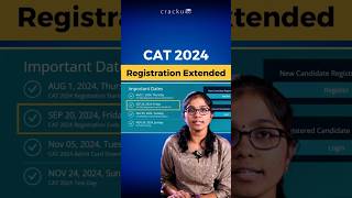 Important Notice  CAT Exam Registration Date Extended [upl. by Quar778]