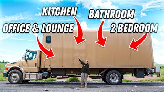 Building The Largest Box Truck Tiny Home in California [upl. by Anihs]