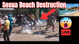 Sosua CHAOS Demolition of Beach Shops Causes Riots  Military Shuts Down Beach [upl. by Ammadas602]