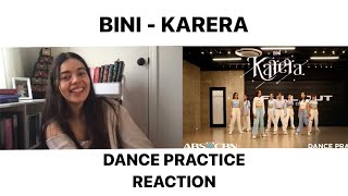 BINI ‘Karera’ Dance Practice Reaction [upl. by Naelopan437]