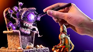 Making the Hagedorn Beholder from Dungeons amp Dragons 🔴 Keito Clay [upl. by Okimuk353]