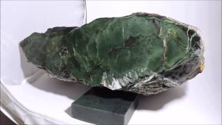 Cats Eye Evergreen Jade™ Chatoyant Nephrite [upl. by Manwell]