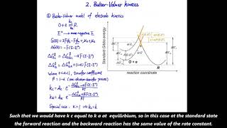 3 Electrode kinetics Theories by Faraday ButlerVolmer Tafel transfer coefficients [upl. by Janean]