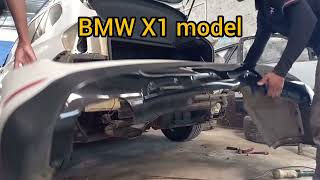 BMW X1 model front bumper painting and repair aur back bumpercarpaintingservice [upl. by Loeb758]