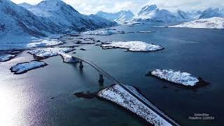 Pasqua 2024  Norway  isole Lofoten  Fredvang Bridges  drone [upl. by Bruis]