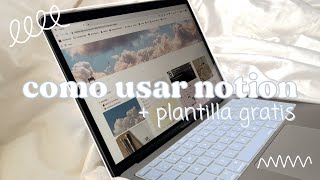 cómo usar notion para estudiantes  plantilla gratis I app de organización aesthetic [upl. by Katheryn]