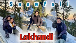 Snowfall At Lokhandi  Uttarakhand Best Place  Travel Story 🏍️  Chakrata  Episode  03 [upl. by Anoblav]