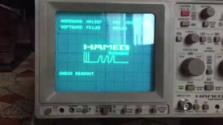 Oscilloscope Hameg HM1507 boot sequence EBAY [upl. by Manda]