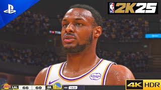 NBA 2K25 PS5 GAMEPLAY  LAKERS vs WARRIORS 4K UHD [upl. by Rochkind]