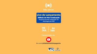 Live de lançamento Editais PPGP 03 e 042024  Mestrado e Doutorado [upl. by Niram]