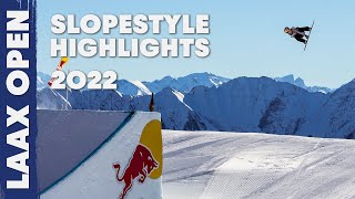 2022 Laax Open Slopestyle Highlights [upl. by Leeann]