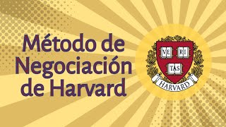 Método de Negociación de Harvard [upl. by Krysta237]