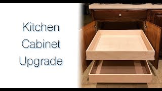 DIY Kitchen Cabinet Upgrade with Full Extension Pull Out Drawers [upl. by Christa162]